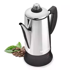 Cafeteira de café elétrica em aço inoxidável, cafeteira, café ferramentas, presente para amantes de café, 110V, 220V, 12 copos