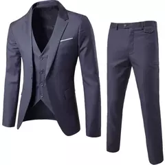 Ternos de casamento formais de luxo para homens, conjunto elegante de blazers, casacos completos, colete, calças, jaquetas, 3 peças, 2022
