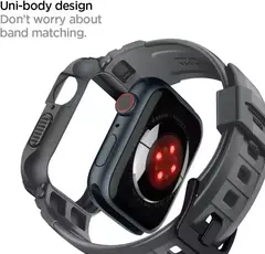 Armadura robusta Pro projetada para Apple Watch Ultra 2 capa de borracha com pulseira série 9/8/SE2/7/6/SE/5/4 45 mm/44 mm 41 mm 40 mm - loja online