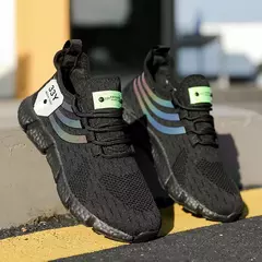 Homens tênis respirável clássico sapatos casuais homem tênis 2024 novo ao ar livre confortável malha sapatos masculinos tenis masculino - comprar online