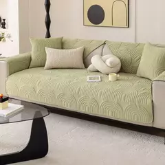 Luxo Chenille Sofa Cover para sala de estar, tapete anti-derrapante, almofada do sofá, toalha, Anti-Cat Scratch, Jacquard, Chaise Longue, 1Pc na internet