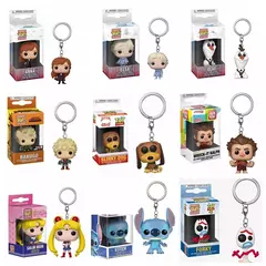 Funko pop chaveiro congelado toy story wall-e estranho dragon ball naruto figura de ação de uma peça brinquedo l02 presentes para crianças - Wolf Magazine