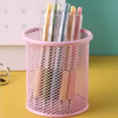 Suporte durável do lápis da malha do metal, potenciômetro quadrado da pena, estojo do copo, recipiente, organizador, secretária de escritório, novo, 1PC - Wolf Magazine