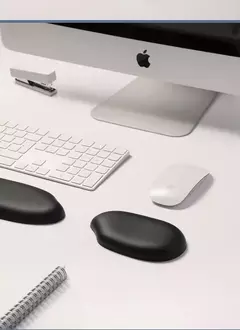 Kawaii Mouse Pad com Descanso De Pulso De Silicone para Computador e Laptop, Ergonômico Teclado Pad, Tapete de Mesa, Apoio Braço Descanso, Novo - loja online