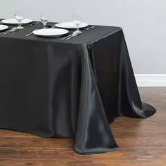 Imagem do Monocromática Toalha De Mesa De Cetim, Cobertura De Mesa, Toalha De Mesa, Sobreposição, Aniversário, Casamento, Banquete, Restaurante, Festival, Fornecimento De Festa