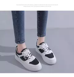 Tênis de plataforma casual feminino, combina com tudo, tênis esportivo, corrida, academia, designer, sapatilhas, novo, primavera, 2022