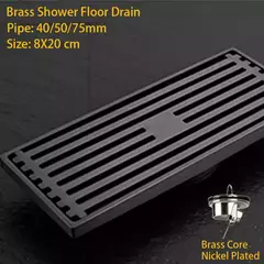 Imagem do Tira Longa Invisível para Máquina De Lavar, Dreno De Piso De Latão, Cor Cinza De Metal, Chuveiro Do Banheiro