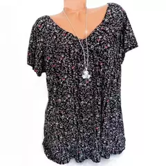 Camiseta comprida sem mangas solta feminina, pijamas com decote em v, tops femininos, moda estampada floral, colete casual sexy, camiseta de verão