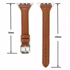 Pulseira de couro para Apple Watch, Banda, Pulseira, Ultra 9, 7, SE, 3, 4, 6, 8, 44mm, 40mm, 41mm, 42mm, 38 milímetros, 49 milímetros, 44 milímetros, 45 milímetros - loja online