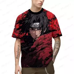Naruto Anime T-shirt extragrande masculino, Roupas Y2K, Manga curta, Streetwear Hip Hop, Camisas Essentials, Roupas de tendência, Novo, 2024 - comprar online