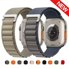 Alpine Loop Band para Apple Watch, Bracelete, iWatch Ultra Series 7, 6, 5, 3, SE, 8, 49mm, 44mm, 40mm, 45mm, 41mm, 42 milímetros, 38 milímetros