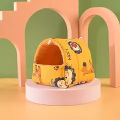 Casa fofa de cobaia furões pequeno animal rede furão gaiola acessórios camas inverno quente chinchila esteira casa de hamster - comprar online