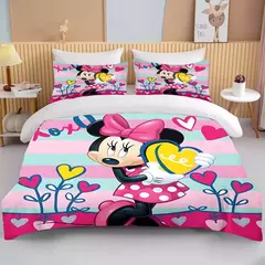 Disney-Minnie Mouse Impresso Conjunto de Cama para Crianças e Adultos, Capa de Edredão, Consolador, Fronha, Rosa, Rei, Amor, Desenhos Animados, Meninos, Meninas, Adultos, Presente - Wolf Magazine