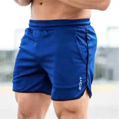 Calções de malha respirável para homens, calções masculinos de treino de ginástica, roupa esportiva de secagem rápida, calça curta basculante, verão - Wolf Magazine