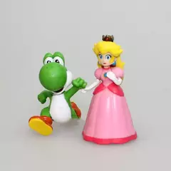 6 pçs/set Super Mario Bros PVC Action Figure Brinquedos Bonecas Modelo Conjunto Luigi Yoshi Donkey Kong Cogumelo para crianças presentes de aniversário AAA