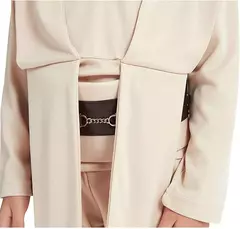 Imagem do Star wars traje obi-wan kenobi crianças cosplay guerreiro jedi cosplay com capuz manto roupas terno trajes de festa de halloween para criança