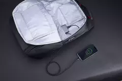Kingsons bolsa masculina à prova d'água, mochila para laptop de 17 polegadas com carregamento usb externo, mochila antifurto para laptop, multicamadas - comprar online