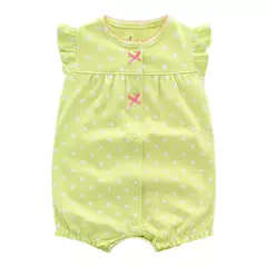Imagem do Macacão de manga curta para bebês meninas e meninos, 100% algodão, roupas recém-nascidas, macacões infantis, roupas infantis, verão, 2023