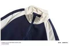 Jaqueta masculina e feminina Hip Hop Varsity, High Street, patchwork, bloco de cores, casacos blusão finos, jaquetas universitárias, primavera, outono, moda - loja online