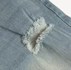 Amazon shein denim cintura magra lápis jeans feminino franja design danificado transfronteiriço temu tecido fino comprimento médio da cintura - Wolf Magazine