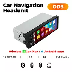 MEKEDE-rádio de carro Android Auto, 6.86 ", 1Din, vídeo multimídia, MP5 Player com BT, FM Stereo, USB Tipo C Plug, Autoradio - comprar online