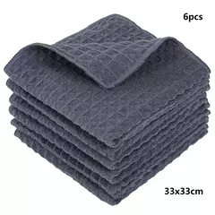 Homaxy-Microfiber Kitchen Towels, Thick Magic Dishcloth, Toalha de limpeza doméstica, Pano de lavagem macio, Absorvente polonês, Pano limpo, 6pcs na internet