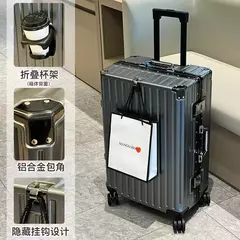 Mala de viagem com suporte para copos, bagagem rolante, estojo do trole, roda universal, bagagem de mão, saco de embarque, novo - comprar online