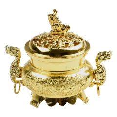 Queimador de incenso estilo chinês para decoração doméstica, dragão duplo delicado, suporte de vara, ornamento decorativo, 1pc na internet