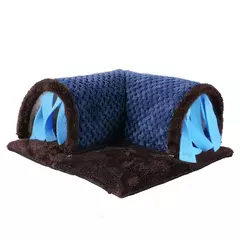 Cama quente do túnel do esconderijo do cobaia, túneis removíveis macios e tubos do cobaia para gaiola, esconde lã para rato, robalo na internet