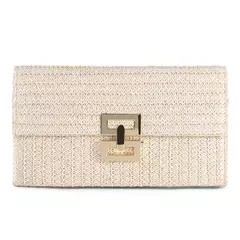 Bolsa de festa com envelope de palha para mulheres, padrão tecer, embreagem dourada, bolsas mensageiro, carteiras de deslocamento diário, moda senhora na internet