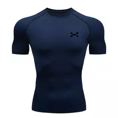 Camisa respirável Rashguard de compressão masculina, ajuste seco, camiseta esportiva MMA Fitness Gym, camisa de corrida, alta qualidade - comprar online