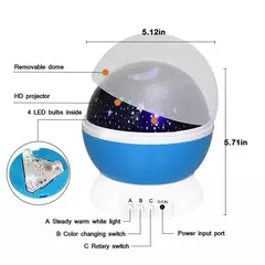 Starry Sky Rotating LED Night Light para crianças, Projetor Galaxy, Planetário, Star Night Lights, Moon Light, Gift Lamp for Kids, Bedroom Lamp - comprar online