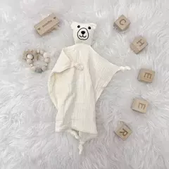 Personalizado Bordado Bebê Consolador, Urso Dormir Cobertor De Segurança, Algodão Musselina Consolador, Nome Nome, Presente do chuveiro do bebê - comprar online