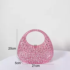Bolsas acrílicas transparentes para mulheres, bolsas de festa de luxo, bolsa de noite casual Bling Bling Bling Clear Clutch, diamante da moda - Wolf Magazine