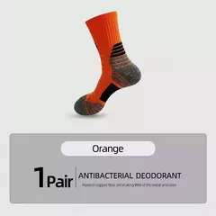 Meias esportivas antibacterianas para homens, desodorante, nano cobre, basquete, escalada, verão, compressão, MTB, ciclismo, bicicleta, corrida - loja online