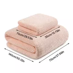 Imagem do Toalha De Banho De Secagem Rápida De Microfibra, Macio e Leve, Super Absorvente, Velo Coral, Toalhas De Chuveiro De Luxo