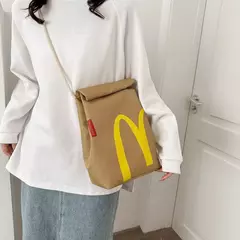 Mochila escolar Kfc com cordão, estilo kawai, personalizado, casual, presente de aniversário, para estudante, atacado