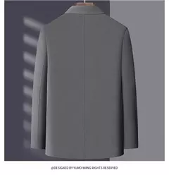 Fato casual ultra fino de seda gelo masculino, casaco pequeno, sem raços, negócio high-end, verão, pequeno, leve, luxo, novo na internet