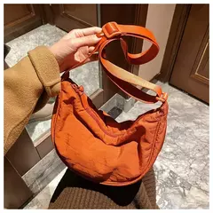 Bolsa Crossbody de Nylon Hobos para Mulheres, Bolsas de Ombro Casual Designer, Bolsa de Grande Capacidade Lady Travel Shopper, Bolsas Femininas, 2024 - loja online