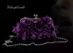 Bolsa de embreagem floral para mulheres, bolsa de casamento para noivas e senhoras, 8 cores, branco, azul, roxo, sacos de flores de noite - comprar online
