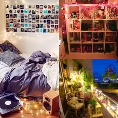 Bateria Powered LED Fairy Lights, Copper Wire String Lights para quarto, jardim, festa, casamento, decoração de Natal, 1 m, 2 m, 3 m, 5 m, 10 m, 20m - loja online
