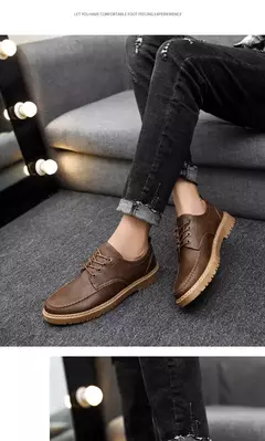 Sapato Oxford casual masculino, sapato de couro masculino, mocassins com renda de luxo, sapato de vestido masculino brogue, moda clássica, 2024