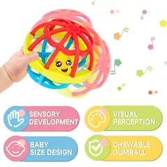 Imagem do Brinquedos Educativos Sensoriais para Meninos e Meninas, Grab Spin Chattles, Presente Recém-nascido, Infantil, 0-12 Meses, Shaker, Grab
