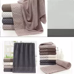 Grossa toalhas macias do banheiro, lenço puro do algodão, toalha de banho confortável, super absorvente, 35x75cm - comprar online