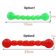 Brinquedo interativo para treinamento de cães de estimação, bastão molar engraçado, borracha forte, durável, brinquedo limpo, tamanho longo, brinquedo de mastigar para meduim grande - comprar online