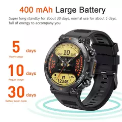 Imagem do MEVADEN-Relógio Inteligente de Chamada Bluetooth para Homens, Rastreador de Fitness Esportivo, Monitor Cardíaco, Smartwatch 1.39 "HD para Android, IOS, K56, 400mAh
