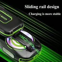 Novo refrigerador de telefone móvel js85 semicondutor dispositivo radiador de congelamento sucção magnética sem fio mudo com bateria embutida