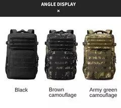 Impermeável Outdoor Tactical Mochilas, Molle Nylon Mochila, Esportes, Camping, Caminhadas, Trekking, Caça, 35L, 1000D - comprar online