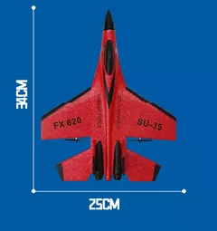 Avião de combate de controle remoto para crianças, RC Foam Aircraft, SU-35 Plane, 2.4G Radio Control Glider, brinquedos para meninos