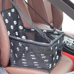 Bolsa de assento para transportar carros de cachorro, cesta à prova d'água, rede dobrável, bolsa para transportar animais de estimação, para cães pequenos, gatos, malha de segurança para viagem na internet